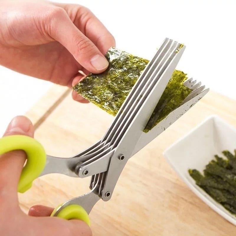 5 Layer Stainless Steel Vegetable Scissor 5 Layer Stainless Steel Vegetable Scissor